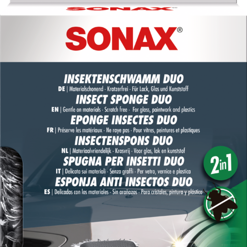 SONAX Insektenschwamm mit Netzstruktur und Mikrofaser 2 in 1 - Außenbereich & Lack