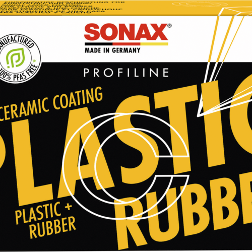SONAX PROFILINE CeramicCoating CC Plastic und Rubbber Versiegelung inklusive 4 Applikationspads - Außenbereich & Lack