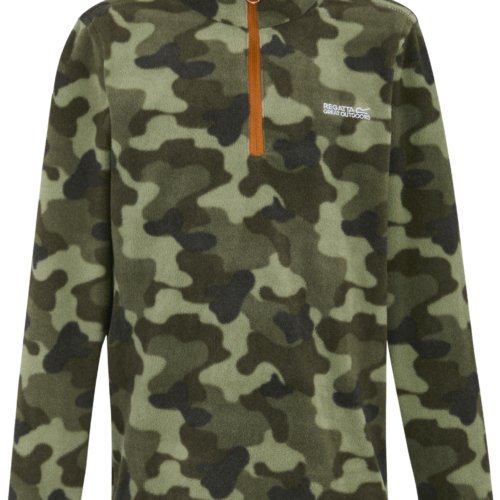 Regatta Hot Shot II Kinder Fleecepullover dunkelgrün 116 - Kinder T-Shirts & -hemden