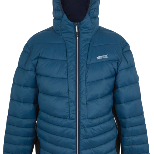 Regatta Hooded Leedre Hybrid Herren Outdoorjacke dunkelblau XXXL - Herrenjacken