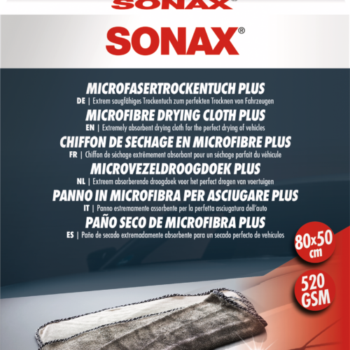SONAX Mikrofaser Trockentuch PLUS für Fahrzeugtrocknung - Außenbereich & Lack