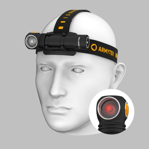 Armytek Wizard C2 WR Magnet USB Multifunktionstaschenlampe weißes Licht mit Rotlicht-Funktion - Stirnlampen