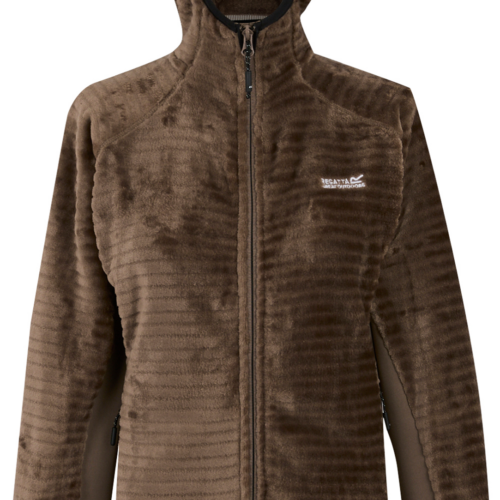 Regatta Endra Damen Fleecejacke mit Kapuze hellbraun 40 - Damenjacken