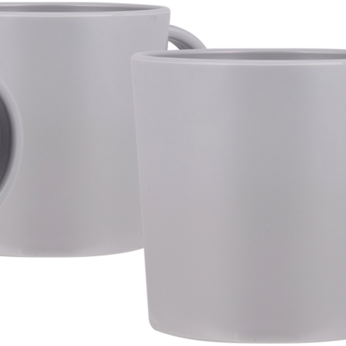 Bo-Camp Becher Renew aus recycelten RPET Grau 400 ml 4er-Set - Becher & Tassen