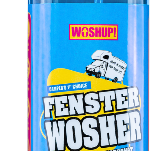 WOSHUP! Fenster Wosher Scheibenreiniger für Wohnwagen und Wohnmobile 1 Liter - Innenbereich & Scheiben