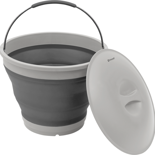 Outwell Collaps Eimer mit Deckel 7,5 Liter grey mist - Behälter