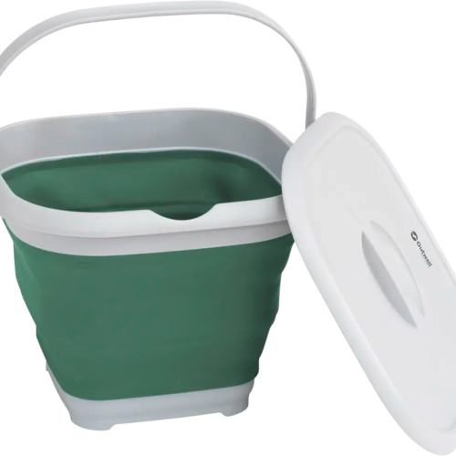 Outwell faltbarer eckiger Eimer mit Deckel 30 x 29,5 x 22 cm shadow green - Aufbewahrungs- & Transportbehälter