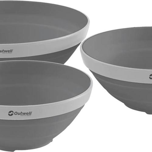 Outwell Collaps Bowl faltbare Schüsseln 3er-Set grey mist - Schüsseln & Schalen
