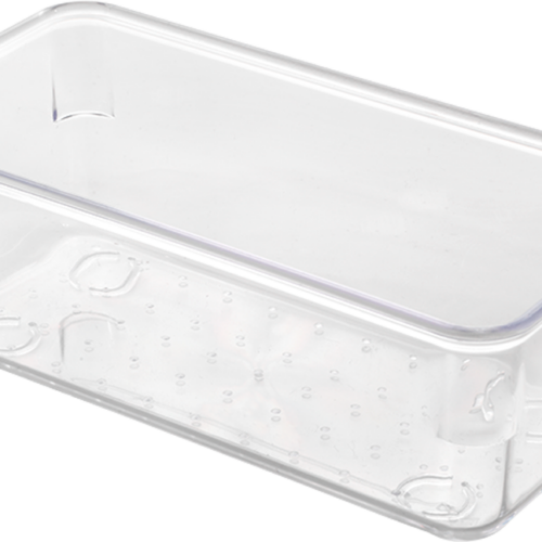 Metaltex Schubladen Organizer / Behälter stapelbar transparent small slim - Ordnungssysteme
