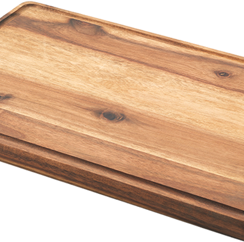 Metaltex Schneidebrett rechteckig aus Akazienholz 39 x 26 x 2 cm - Schneidebretter
