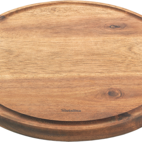 Metaltex Schneidebrett rund aus Akazienholz 24 cm - Schneidebretter