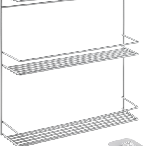 Metaltex Paprika 3 Gewürzregal mit U-Fix Hacken 32 x 8 x 33 cm - Behälter und Halterungen