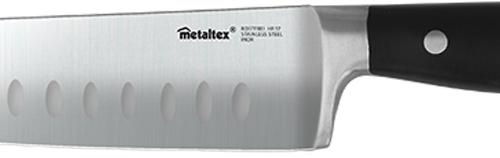 Metaltex Magnifica Line Santoku-Messer Edelstahl 30 cm - Kochbesteck