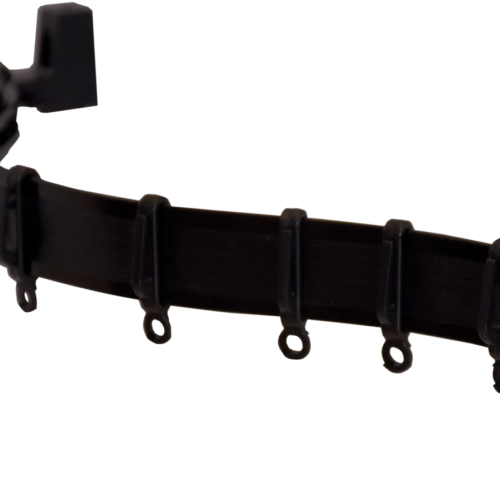 GARDINIA Flexline Vorhangschiene flexibel inkl. Montageträger / Endkappen / Gleiter 350 cm schwarz - Scharniere, Beschläge & Möbelzubehör