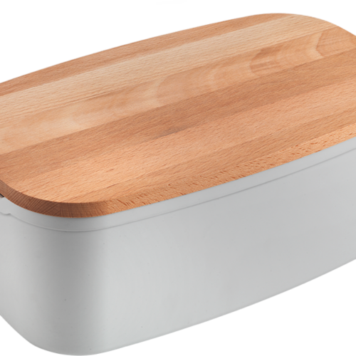 Metaltex Bready Brotkasten mit 2-in-1 Deckel / Brotschneidebrett - Lebensmittelbehälter / Vorratsdosen