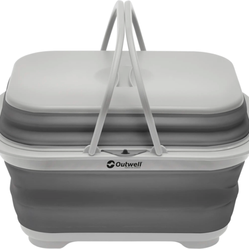 Outwell Collaps Washing Base Waschbecken mit Griff und Deckel 44 x 34 x 27 cm grey mist - Spülbecken