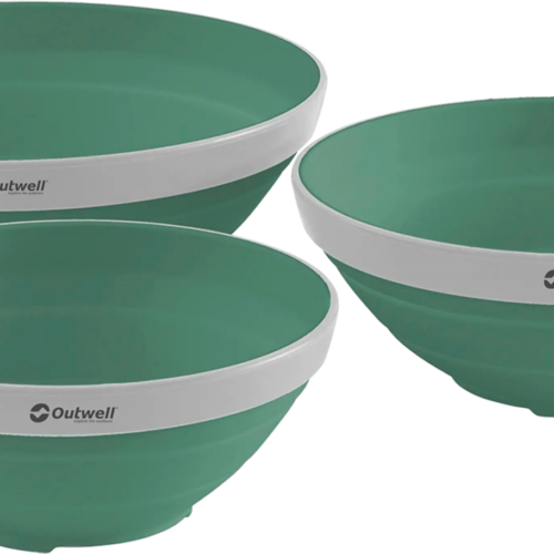 Outwell Collaps Bowl faltbare Schüsseln 3er-Set shadow green - Schüsseln & Schalen