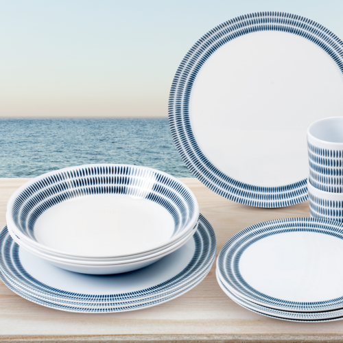 Brunner Bluebay Melamingeschirr-Set 16-tlg. - Kunststoff und Melamin Geschirr-Sets