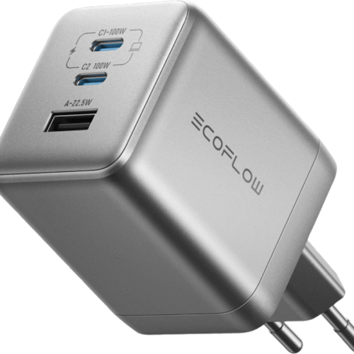 EcoFlow Rapid Pro Ladegerät 100 W mit 2 x USB-C / 1 x USB-A Ports - Batterie-Ladegeräte