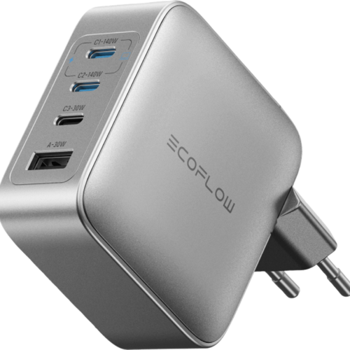 EcoFlow Rapid Pro Ladegerät 140 W mit 3 x USB-C / 1x USB-A Ports - Batterie-Ladegeräte