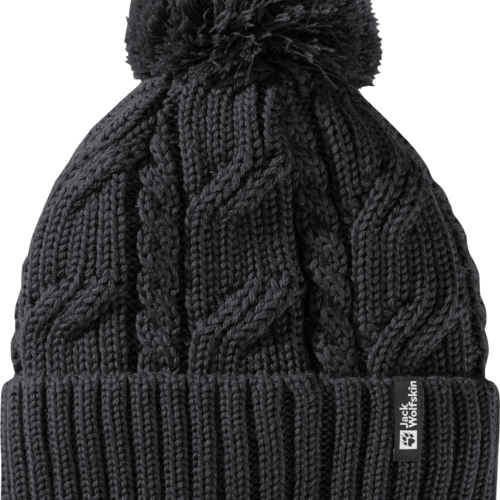 Jack Wolfskin Pompom Beanie Mütze schwarz - Hüte & Mützen