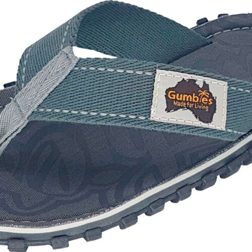 Gumbies Original Cool Grey Herren Zehenstegsandale  dunkelgrau 46 - Herrenschuhe