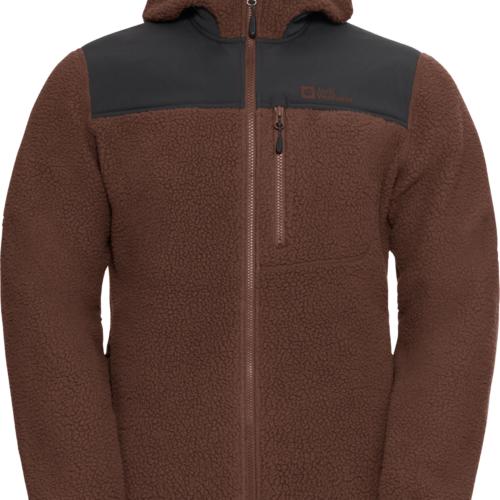 Jack Wolfskin Kammweg Pile Herren Trekking-Fleecejacke dunkelbraun XL - Herrenjacken