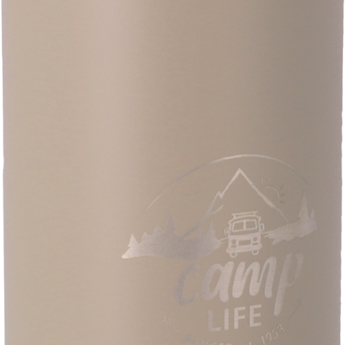 Camplife Edelstahl Thermo-Trinkflasche 500 ml beige matt - Isolierflaschen & Isobehälter