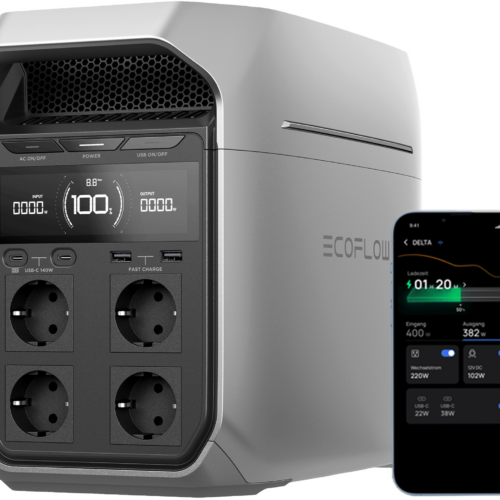 EcoFlow Delta 3 Plus Tragbare Powerstation 1 kWh 1.800 W - Powerstations