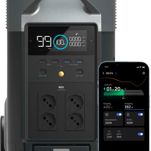 EcoFlow Delta Pro Tragbare Powerstation 3,6 kWh 3.600 W - Powerstations