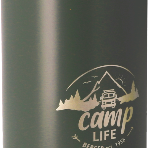 Camplife Edelstahl Thermo-Trinkflasche 500 ml olive matt - Isolierflaschen & Isobehälter