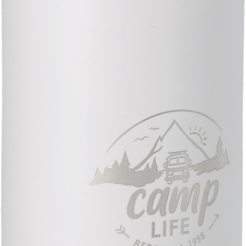 Camplife Edelstahl Thermo-Trinkflasche 500 ml weiß matt - Isolierflaschen & Isobehälter