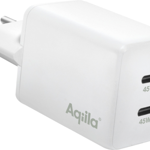 Aqiila Chargebird W2 Steckerlader 45W 2x USB-C - 12 / 24 V Adapter & Kupplung