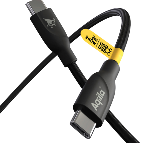 Aqiila Cablebird CB12 Ladekabel / Sync-Kabel USB-C zu USB-C / 240 W / 2 Meter - Kabel & Verbinder