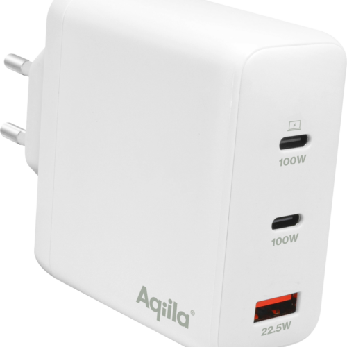 Aqiila Chargebird W4 Steckerlader 120W 2x USB-C 1x USB-A - 12 / 24 V Adapter & Kupplung