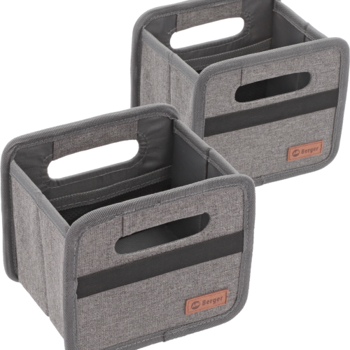 Berger Faltbox Milo mini 2er-Set grau/schwarz - Faltboxen