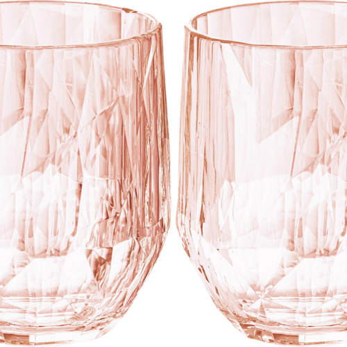 Koziol Superglas CLUB No. 24 2er Set 300 ml transparent rose quartz - Gläser