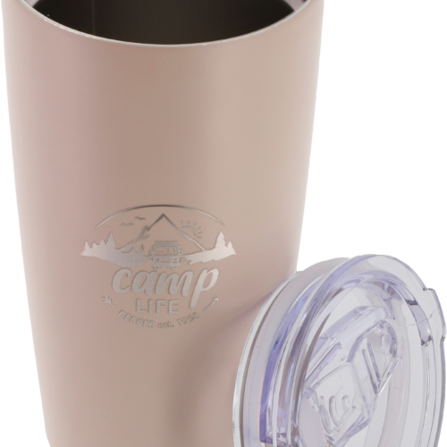 Camplife Edelstahl Thermo-Kaffeebecher 600 ml matt beige - Isolierflaschen & Isobehälter