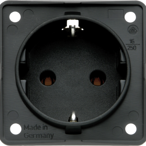 Berker Schutzkontakt-Einbausteckdose 250 V anthrazit - Schalter, Taster & Rahmen