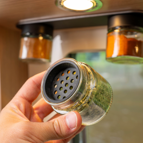 Silwy Streueinsätze MIX für Feinkost-Magnetgläser - Gewürzstreuer & Flüssigkeitsspender