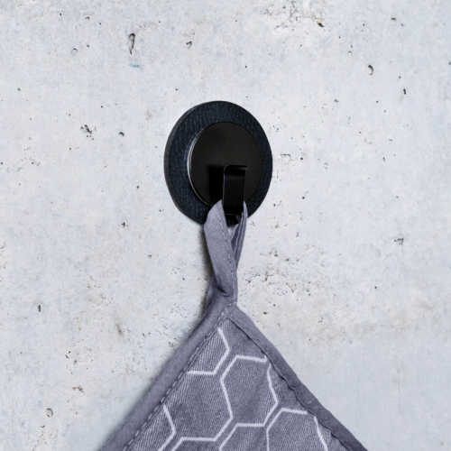Silwy Magnet-Haken CLEVER BLACK inkl. Pad BLACK - Ordnungssysteme