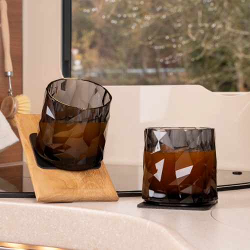 Silwy Tumbler Magnet-Kunststoffgläser 2er Set 250 ml grau - Gläser