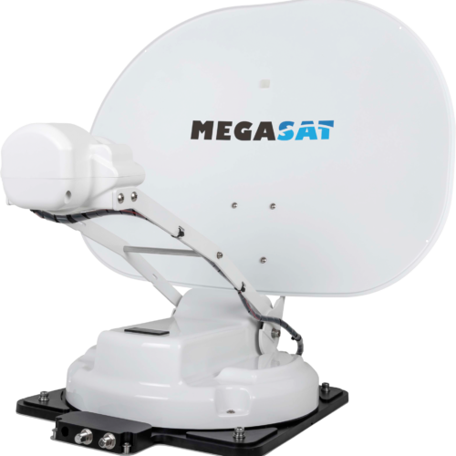 Megasat Caravanman 55 Professional GPS Satelliten Antenne mit Auto Skew weiß - Camping-Sat-Anlagen