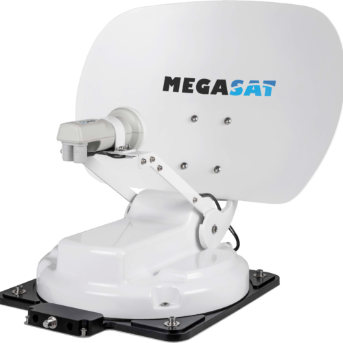 Megaset Caravanman Kompakt 4 Flachantenne mit GPS weiß - Camping-Sat-Anlagen von Megasat