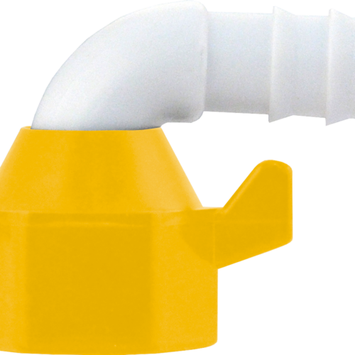 Lilie WeißGELB Winkel-Aufschraubtülle - Adapter & Anschlüsse