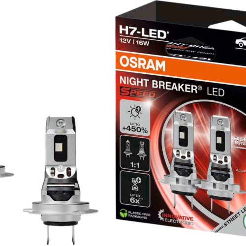 Osram Night Breaker LED Speed H7 450 LED Autoscheinwerferlampe mit 240 m Leuchtweite - Einbauleuchten & Leuchtmittel