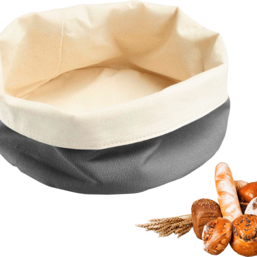 Westmark Brottasche rund 20 x 12 cm anthrazit/beige - Sonstiges Küchenzubehör