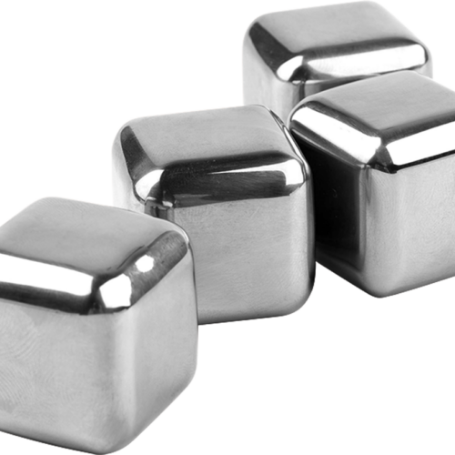 Metaltex wiederverwendbare Eiswürfel aus Inox 4-Stück - Kühlschrank-Zubehör