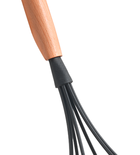 Metaltex Arizona Line Schneebesen mit Buchenholzgriff 31,5 cm - Kochbesteck