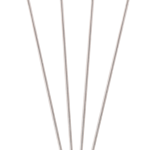 Metaltex Schaschlikspieße aus Edelstahl 4 Stück 22 cm - Grillbesteck
